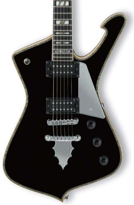 Ibanez ブラック レスポールスタイル ギター Ibanez Paul Stanley PS120 Electric Guitar in Black - Andertons